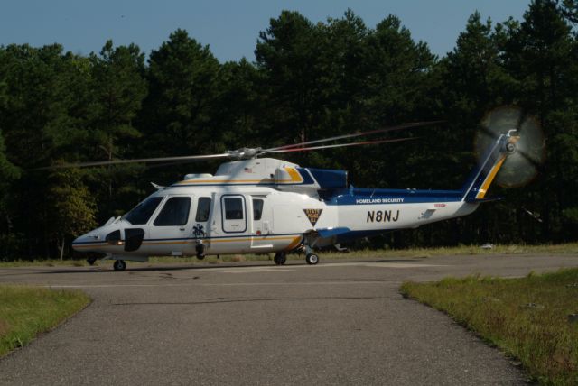 Sikorsky S-76 (N8NJ) - At the NJ State Police Troop A Headquarters, Buena Vista