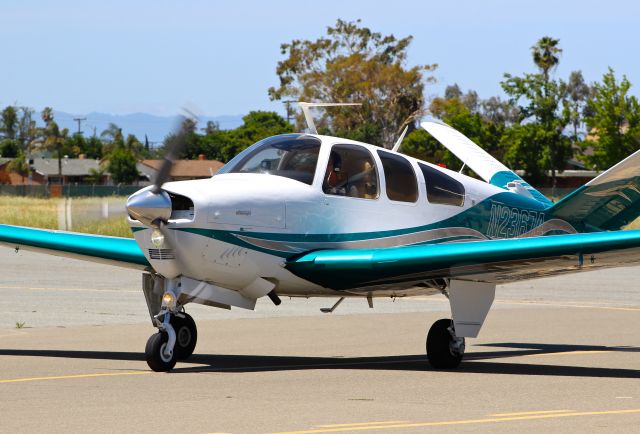 Beechcraft 35 Bonanza (N23674) - Local Beech Bonanza V35 taxing in at Reid Hillview