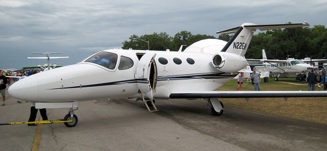 Cessna Citation Mustang (N22EM) - New Citation Mustang at Sun-n-Fun 2008 - Lakeland, FL