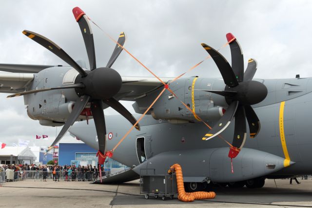 AIRBUS A-400M Atlas — - A400M on display at Paris Air Show 2013. This is the first production model being delivered to the French Air Force.