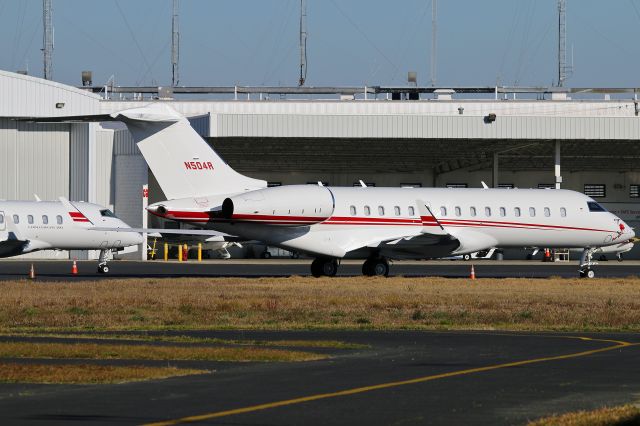 Bombardier Global Express (N504R) - Rare to see a Global Express in St. Augustine. Sitting on the Atlantic ramp. New to the DB.