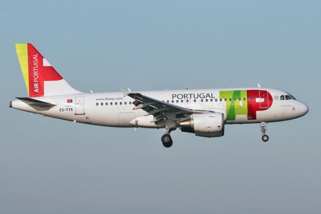 Airbus A319 (CS-TTS) - TP1312 arriving from Lisbon