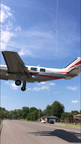 Piper Navajo (N949WA) - I am the grandson who took this picture while my dad and grandad were landing at 1A6.