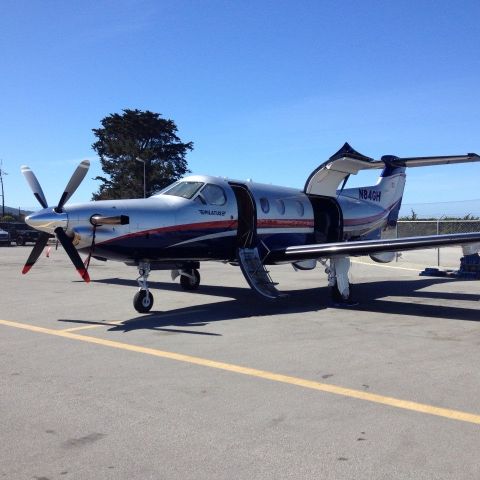 Pilatus PC-12 (N84GH) - On the ramp