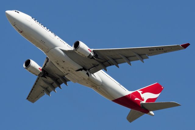 Airbus A330-300 (VH-EBA) - Airbus A330-200 cn 508. Qantas VH-EBA name "Cradle Mountain" departed runway 06 YPPH 26 March 2019