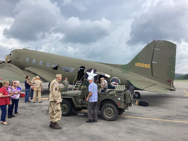N34DF — - Restored C-53 Skytrooper traveling museum with additional props various volunteer re-enactors to match its era. Photo captured July 1st, 2023.br /br /Restored, owned, operated, and maintained by Vintage Wings Inc. 