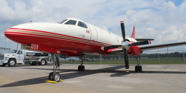 Swearingen Merlin 3 (XA-UQB) - An Aeronaves TSM Swearingen SA-227AC Metro III on the ramp at Anniston Regional Airport, AL - July 17, 2018.