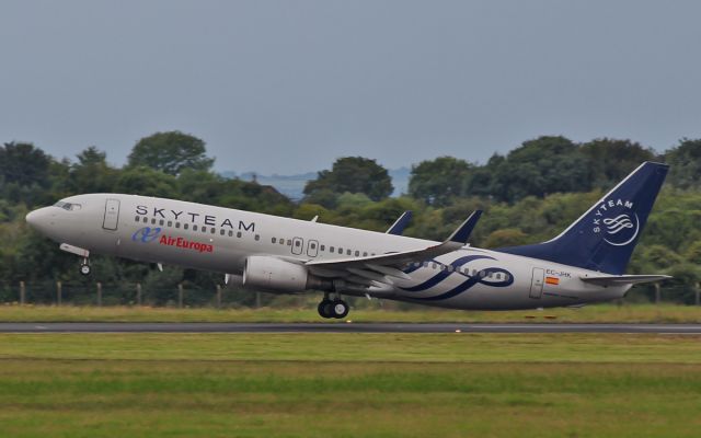 EC-JHK — - air europa skyteam 737-8 ec-jhk dep shannon 2/8/14.