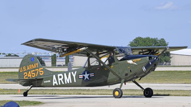 Cessna L-19 Bird Dog (N4848M) - Taxiing for departure at AirVenture 2023