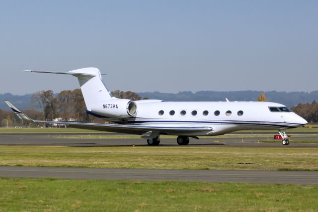 Gulfstream Aerospace Gulfstream G650 (N673HA) - Hillsboro based G650.  10-24-13