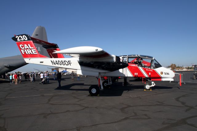 North American Rockwell OV-10 Bronco (N408DF) - California Capital Airshow - 10/01/16br /California Department of Forestry OV-10A br /Used to coordinate aerial assets on a fire with the Incident Commander on the ground.  