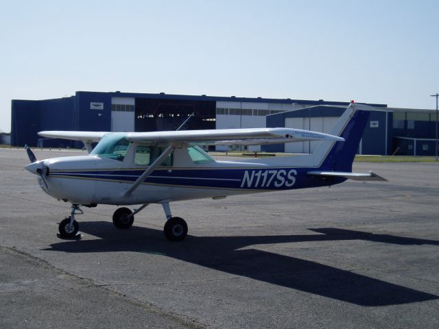 Cessna Commuter (N117SS) - Parked at Ardmore, Oklahoma. Long Range tanks. Southeastern Oklahoma State University flight program.