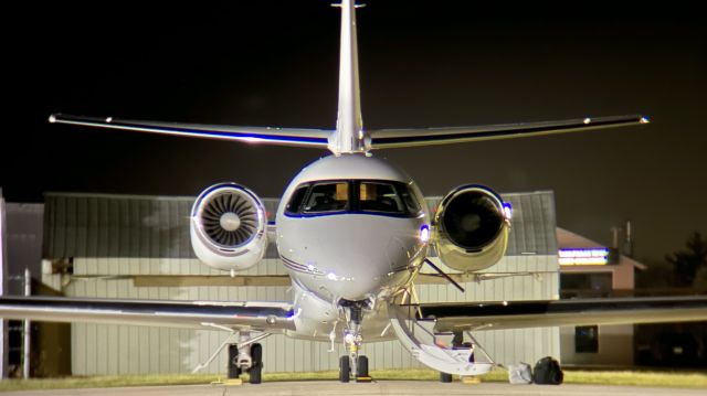 Cessna Citation Latitude (N534QS) - Face to face with the work horse of the NetJets fleet. br /br /This aircraft is a 2022 Cessna 680A Citation Latitude, SN 680A-0315, owned/operated by NetJets. 11/23/22. 