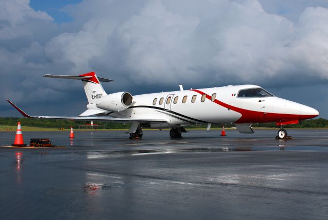 Bombardier Learjet 75 (XA-MBT) - A Mexican jet seen after some heavy showers. Photo taken on 6/10/2021.