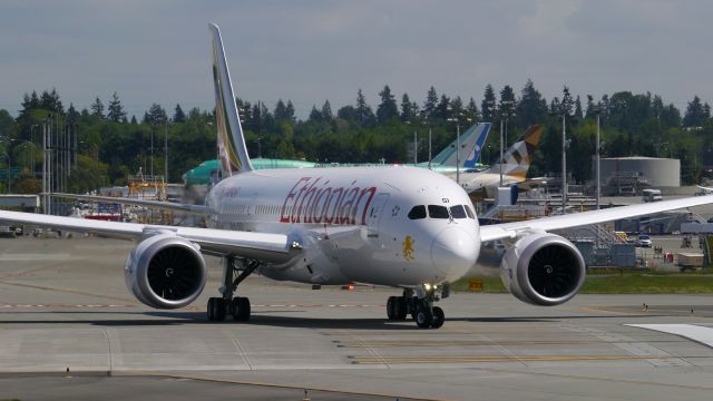 Boeing 787-8 (ET-ASI) - BOE848 taxis onto Rwy 16R for a fast taxi / brake test on 5/15/15. (ln 298 / cn 38758).