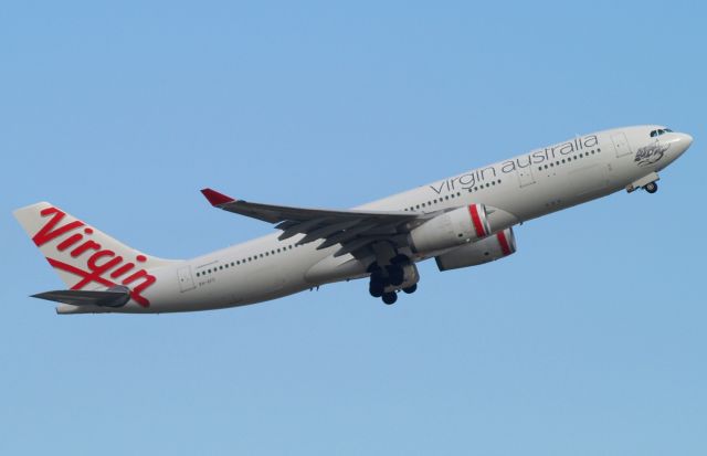 Airbus A330-200 (VH-XFC) - XFC Departing 34L for Perth. Taken from the Domestic Carpark with a 70-300mm