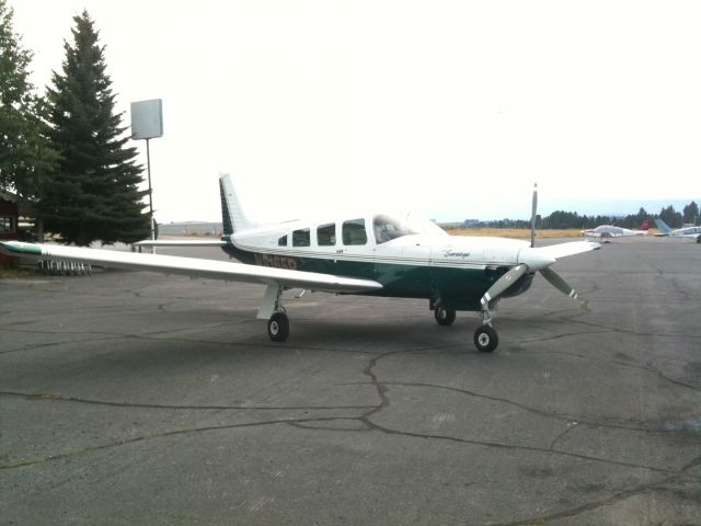 Piper Saratoga (N8165R) - N8165R on the McCall, ID ramp