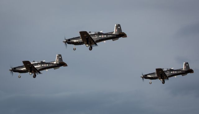 Raytheon Texan 2 (ANZ1411) - "TEXAN GOLD" returning from a South Island Navex.