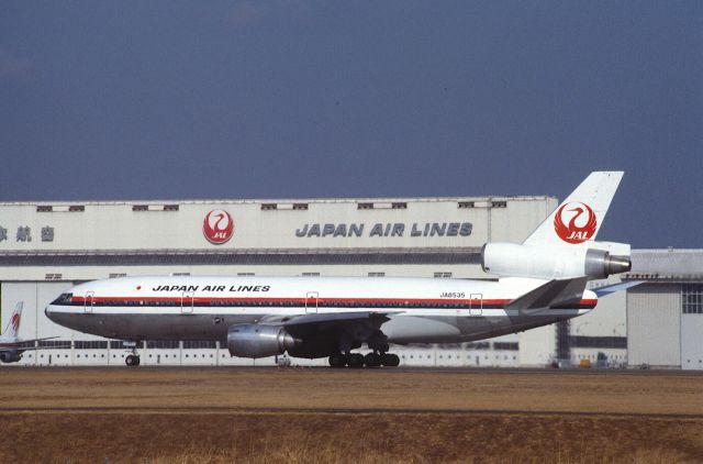 McDonnell Douglas DC-10 (JA8535) - Departure at Narita Intl Airport Rwy34 on 1986/02/02