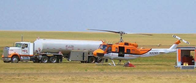 Bell UH-1V Iroquois (N80NH) - Firefighter, June 29, 2015, Grangeville, Idaho.