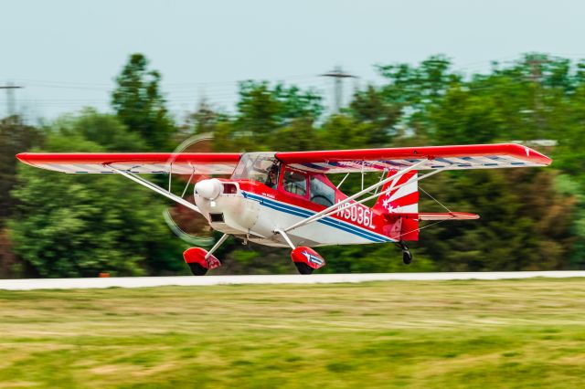 CHAMPION Decathlon (N5036L) - BELLANCA 8KCAB, N5036L Landing at Heritage Field (KPTW).