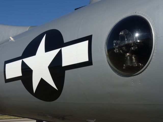 Boeing B-29 Superfortress — - Boeing B-29 "Fifi".  This is the right remote gun aiming position.