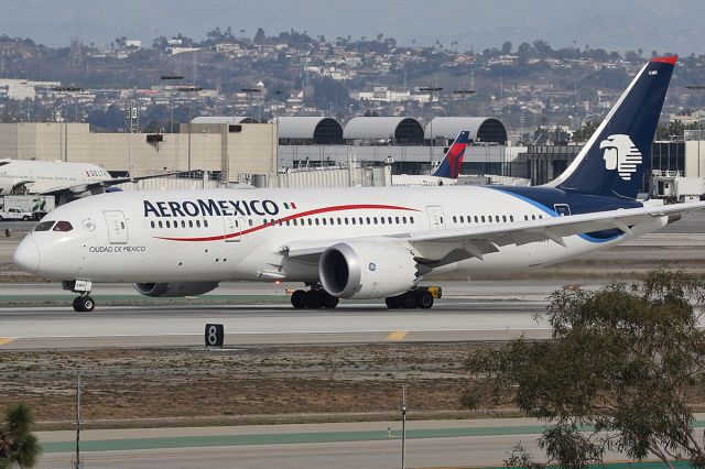 Boeing 787-8 (XA-AMR) - Taxiing after landing. 