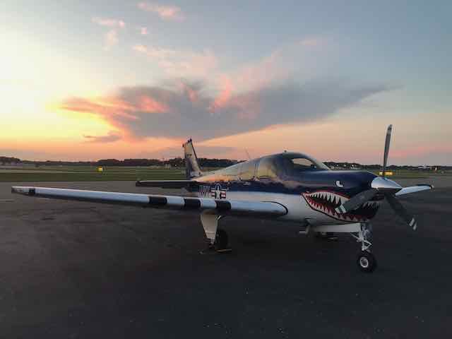 N911GS — - N911GS at sunset