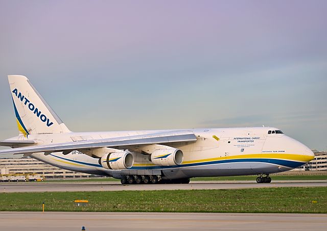 Antonov An-124 Ruslan (UR-82008) - Antonov Design Bureau 3814 Heavy slowing down on runway 3R after the flight from Shannon.br /br /5/6/2021