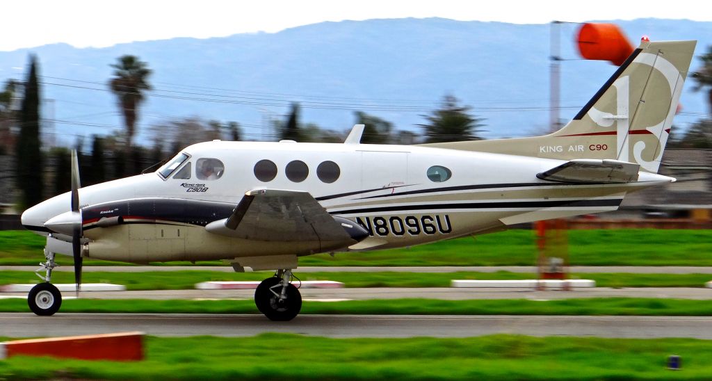 Beechcraft King Air 90 (N8096U) - Local King Air rolling out.