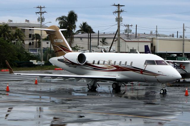 Canadair Challenger (N138DM) - Parked up on 12-Jan-16 on a five-day visit from KASW returning via KMKY & KISM.