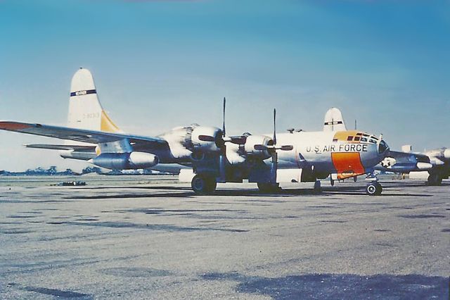 Boeing B-29 Superfortress (0313) - Boeing WB-50D,USAF 49-0313,56th weather sqn. Yokota AFB Japan. RAAF East Sale, low level air sampling. Photographed early 1960s.