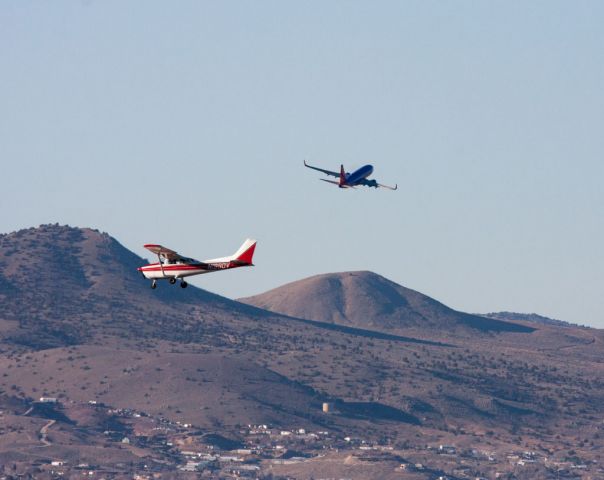 Cessna Skyhawk (N1990V) - Taken from Rattlesnake Mountain in Reno, Nevada.