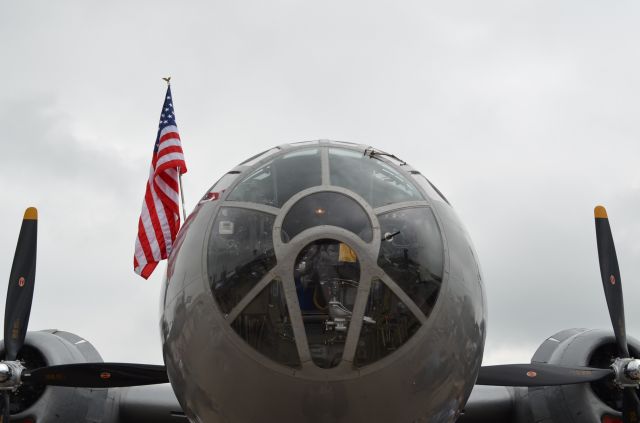 Boeing B-29 Superfortress (NX529B) - EAA 2011 B-29 "Fifi" front view.