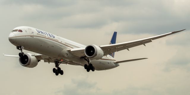 BOEING 787-10 Dreamliner (N14001) - United Airlines Boeing 787-10 arriving from Houston Bush Intercontinental landing on runway 29 at Newark on 8/4/21.