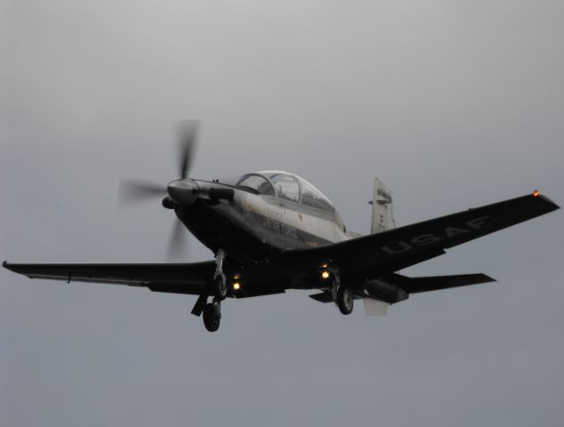 Raytheon Texan 2 (09-8037) - USAF T-6 Texan II on a gloomy day at TLH.