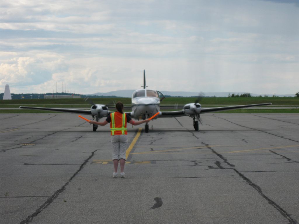 Cessna 402 (KAP149) - Parking on the Cape Air ramp.