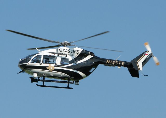 KAWASAKI EC-145 (N145TX) - Texas State Police landing at Metro Aviation near the Shreveport Downtown airport.