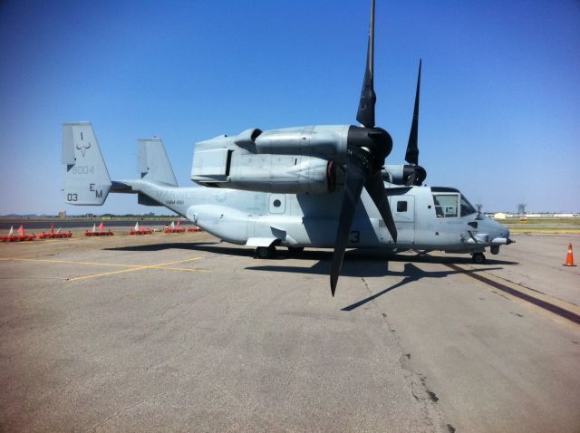 Bell V-22 Osprey (16-8004) - Sitting in Nashville after running from the hurricane.