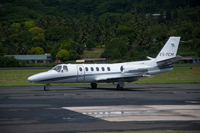 Cessna Citation II (E5-TCM) - E5-TCM taxiing before its first departure from NCRG on 04 April 2017