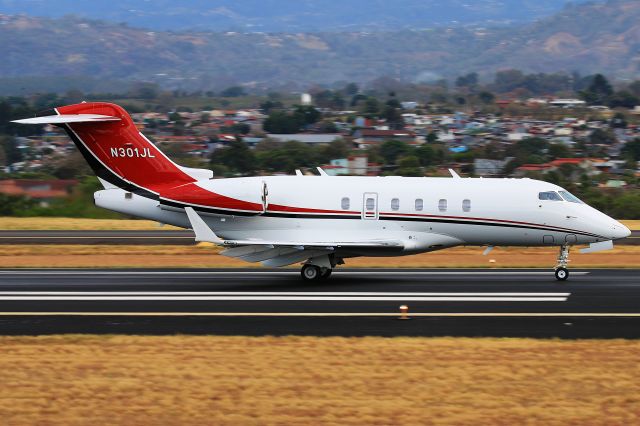 Bombardier Challenger 300 (N301JL) - Jack Links Beef Jerky own CL30. Seen here departing to KTPA.