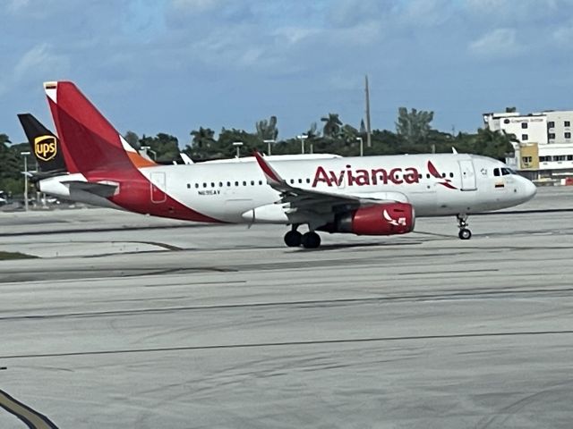 Airbus A319 (N695AV) - December 23, 2022. Barranquilla, Columbia. They are on the way!