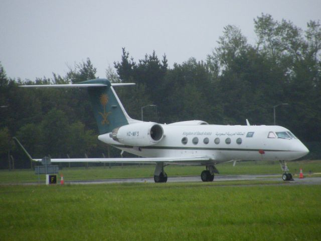 Gulfstream Aerospace Gulfstream IV (HZ-MF3) - HZ-MF3 AT SHANNON JULY 23 2011 PARKED ON FOX