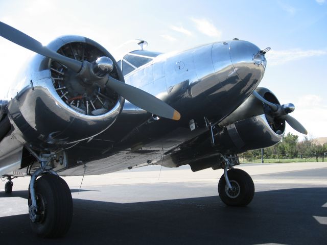 Beechcraft 18 (N3500B) - Beech 18 at Livermore, California, May 2006.