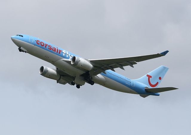 Airbus A330-200 (F-HCAT) - Corsair operated Airbus A330-243 ascending after departure  from Paris Orly Airport (LFPO - ORY)