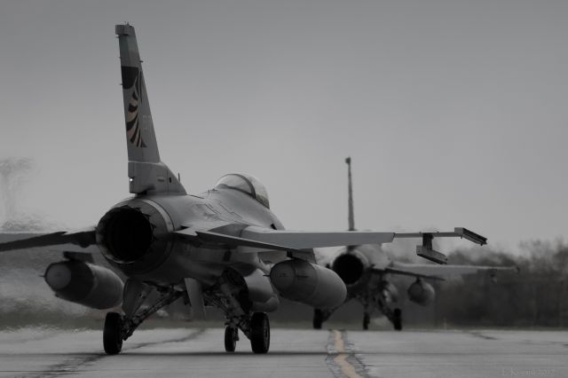 Lockheed F-16 Fighting Falcon — - Taxiing out for a game day overfly.