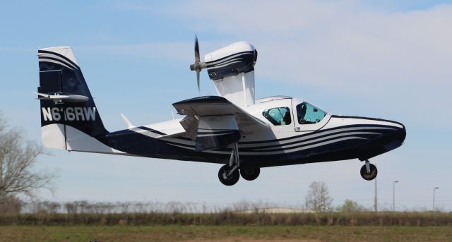 LAKE LA-200 (N616RW) - A Consolidated Aeronautics Lake LA-4-200 arriving Runway 1 at Sonny Callahan Airport, Fairhope, AL - March 7, 2020.