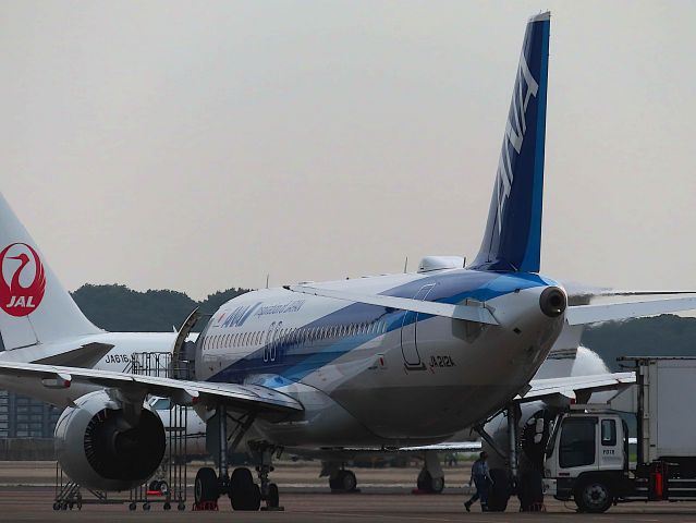 Airbus A320neo (JA212A) - I took this picture on Aug 16, 2019.br /NH926/937 SHE-NRT-WUH