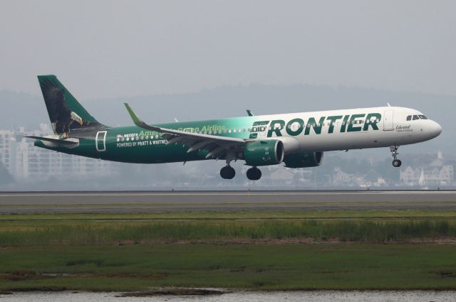Airbus A321neo (N605FR) - 'Frontierflight 3348' from Orlando landing on 33L