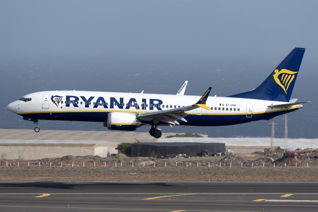 EI-IHS — - Tenerife Sur - Reina Sofia (TFS / GCTS) - Spainbr /br /Photo taken: June 30, 2023br /br /Operator: RYANAIRbr /Type: Boeing 737 MAX 8-200br /Registration: EI-IHSbr /Serial: 62362